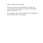 1989 - 1990 Info for Chart