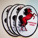 This decal is 5" x 8" and shows the rearing