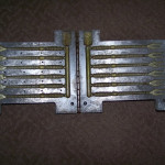 This is a mold for the 6" Flutter Tail Rubber Worm. Quite a find.