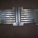 This is a mold for the 6" Flutter Tail Rubber Worm. Quite a find.