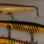 Musky Carrot Top - The top lure is the Carrot Top Musky - 5" lure. The the lures are 6 1/2" Musky lures.