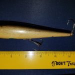 Musky Carrot Top. This lure is 5" lone. The other Musky lures are 6 1/2" long.